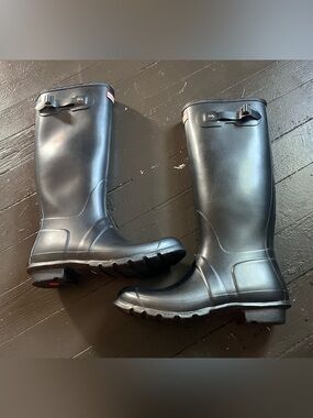 Hunter Black Tall  Rain Boots